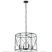 Dainolite Canada - Four Light Chandelier - Calah - Matte Black- Union Lighting Luminaires Decor