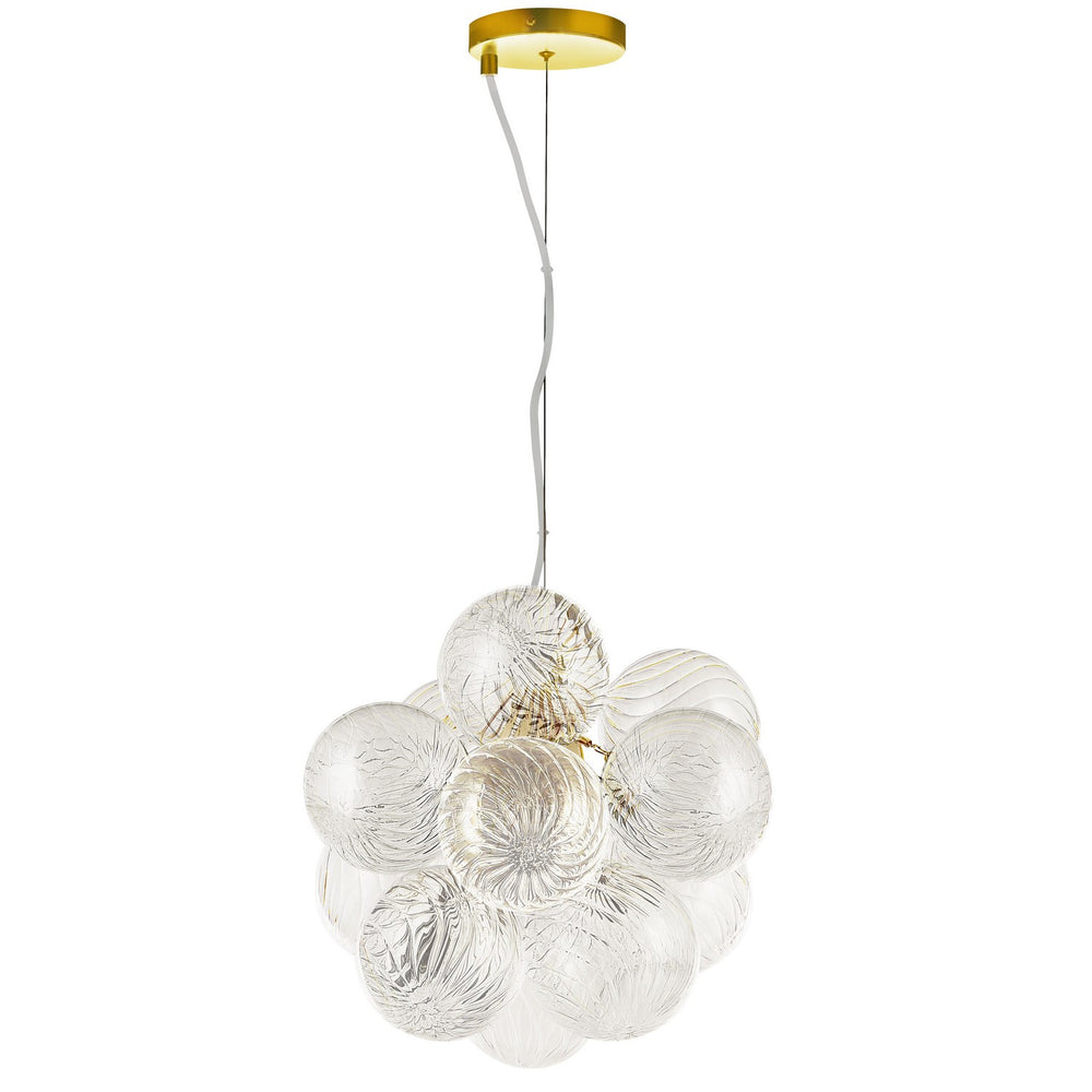 Dainolite Canada - Three Light Pendant - Charlize - Clear- Union Lighting Luminaires Decor