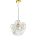 Dainolite Canada - Three Light Pendant - Charlize - Clear- Union Lighting Luminaires Decor