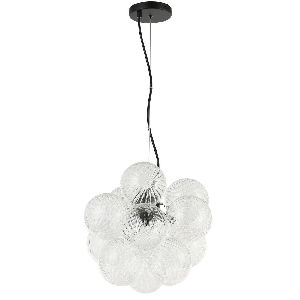 Dainolite Canada - Three Light Pendant - Charlize - Clear- Union Lighting Luminaires Decor