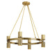 Dainolite Canada - Eight Light Chandelier - Cerelia - Aged Brass- Union Lighting Luminaires Decor