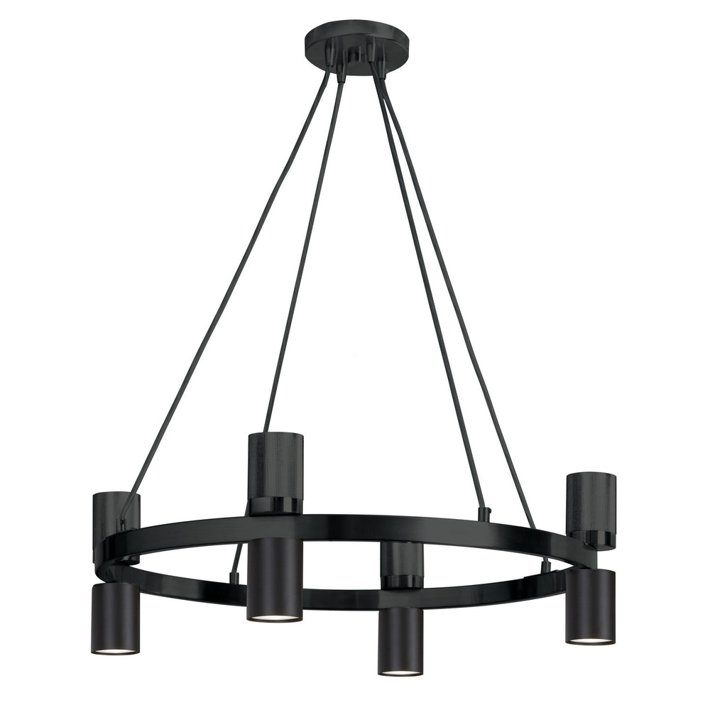Dainolite Canada - Eight Light Chandelier - Cerelia - Matte Black- Union Lighting Luminaires Decor