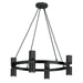 Dainolite Canada - Eight Light Chandelier - Cerelia - Matte Black- Union Lighting Luminaires Decor