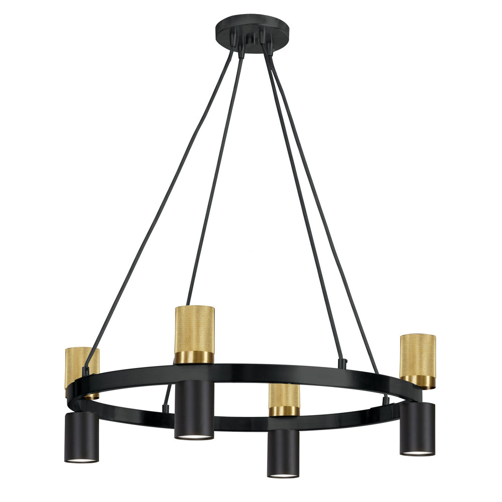 Dainolite Canada - Eight Light Chandelier - Cerelia - Matte Black- Union Lighting Luminaires Decor