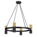 Dainolite Canada - Eight Light Chandelier - Cerelia - Matte Black- Union Lighting Luminaires Decor