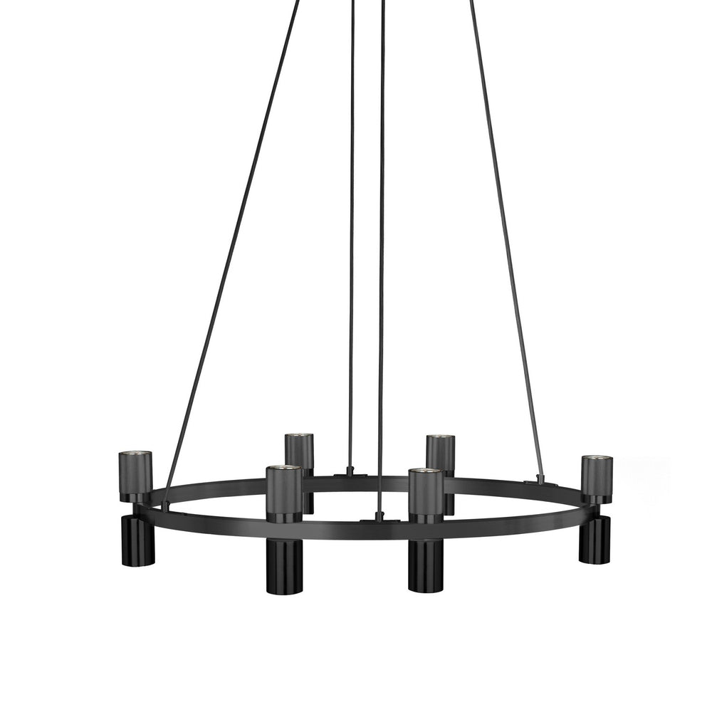Dainolite Canada - 12 Light Chandelier - Cerelia - Matte Black- Union Lighting Luminaires Decor