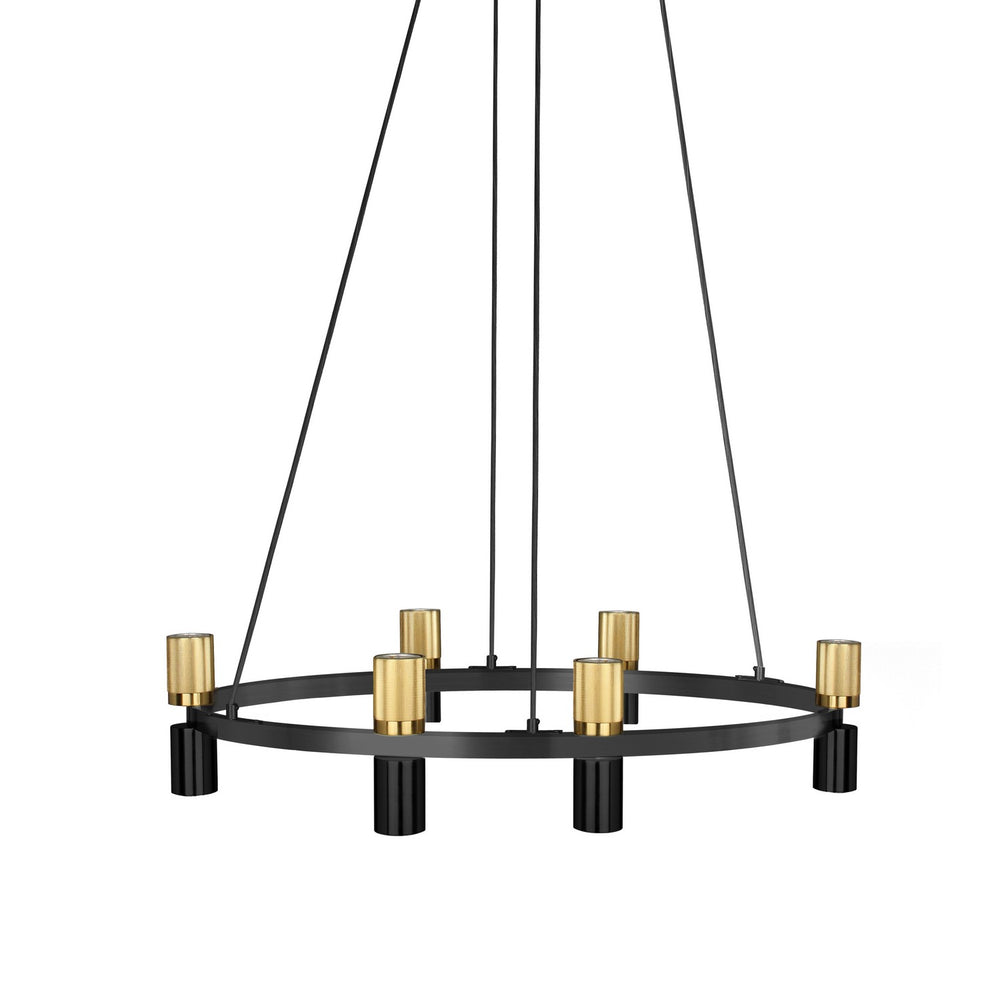 Dainolite Canada - 12 Light Chandelier - Cerelia - Matte Black- Union Lighting Luminaires Decor