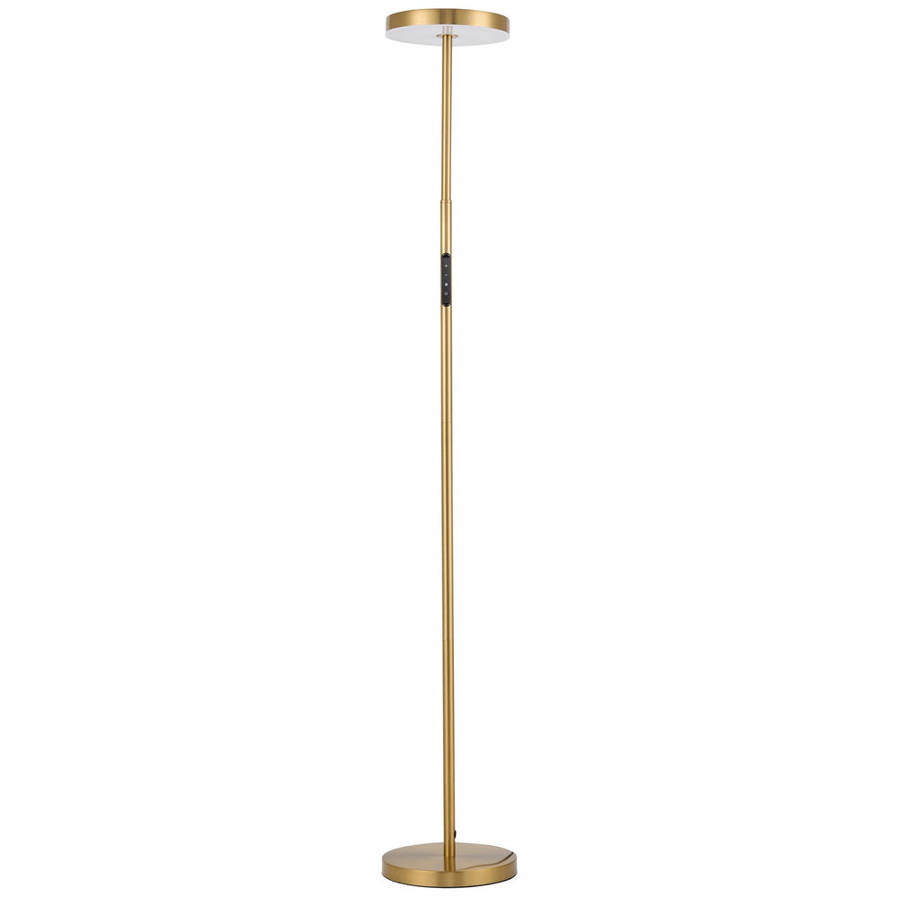 Dainolite Canada - LED Floor Lamp - Francine - Aged Brass- Union Lighting Luminaires Decor