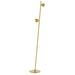Dainolite Canada - LED Floor Lamp - Fernanda - Aged Brass- Union Lighting Luminaires Decor