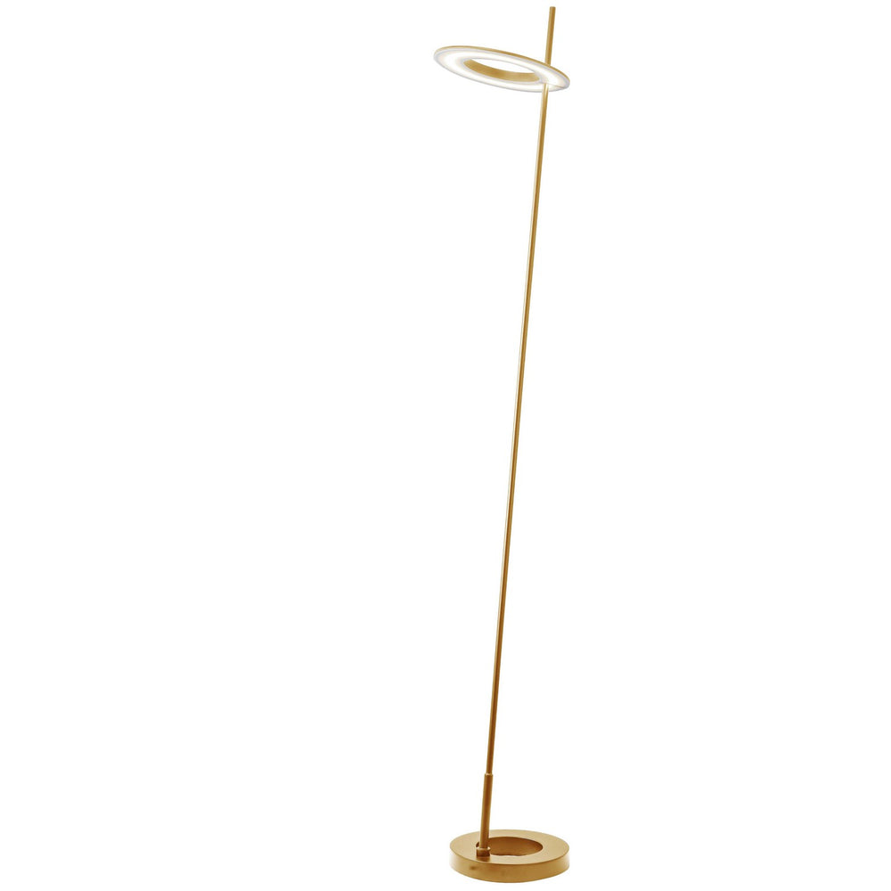 Dainolite Canada - LED Floor Lamp - Finley - Aged Brass- Union Lighting Luminaires Decor