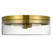 Dainolite Canada - Two Light Flush Mount - Fiona - Aged Brass- Union Lighting Luminaires Decor