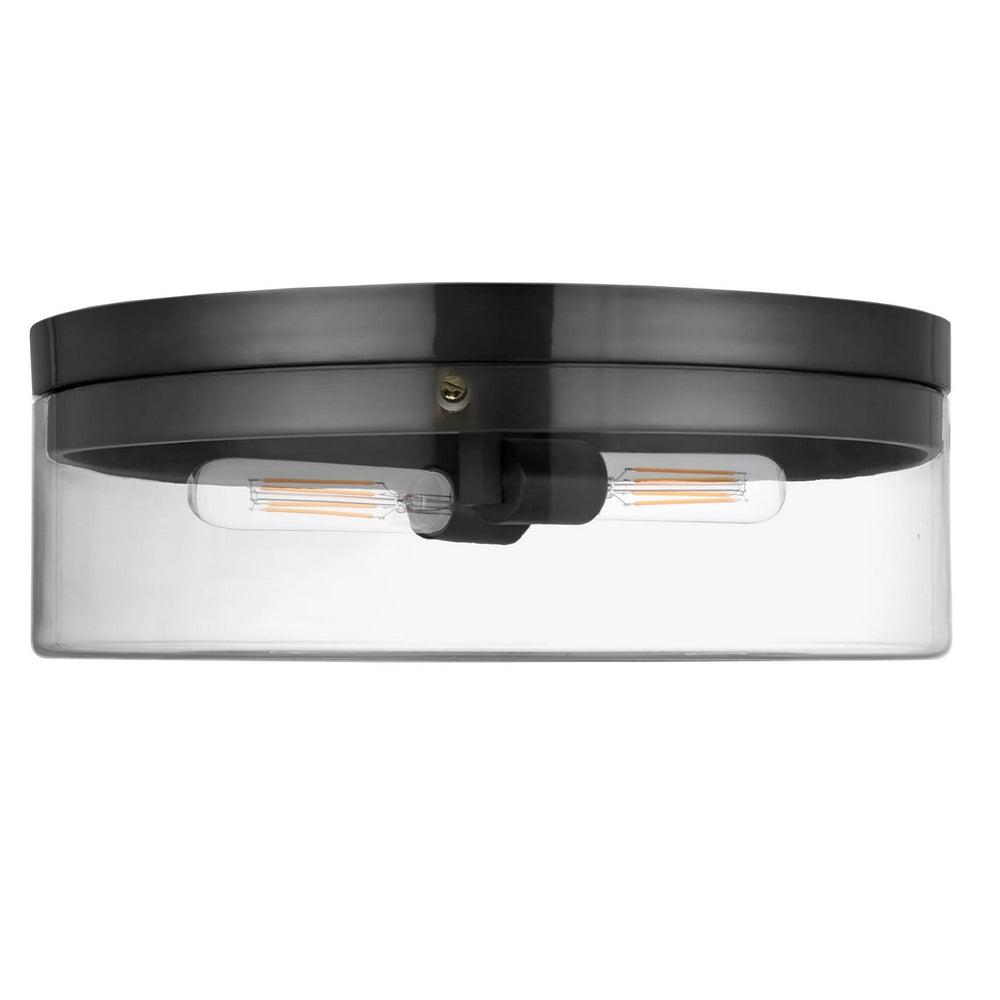 Dainolite Canada - Two Light Flush Mount - Fiona - Matte Black- Union Lighting Luminaires Decor