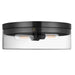 Dainolite Canada - Two Light Flush Mount - Fiona - Matte Black- Union Lighting Luminaires Decor