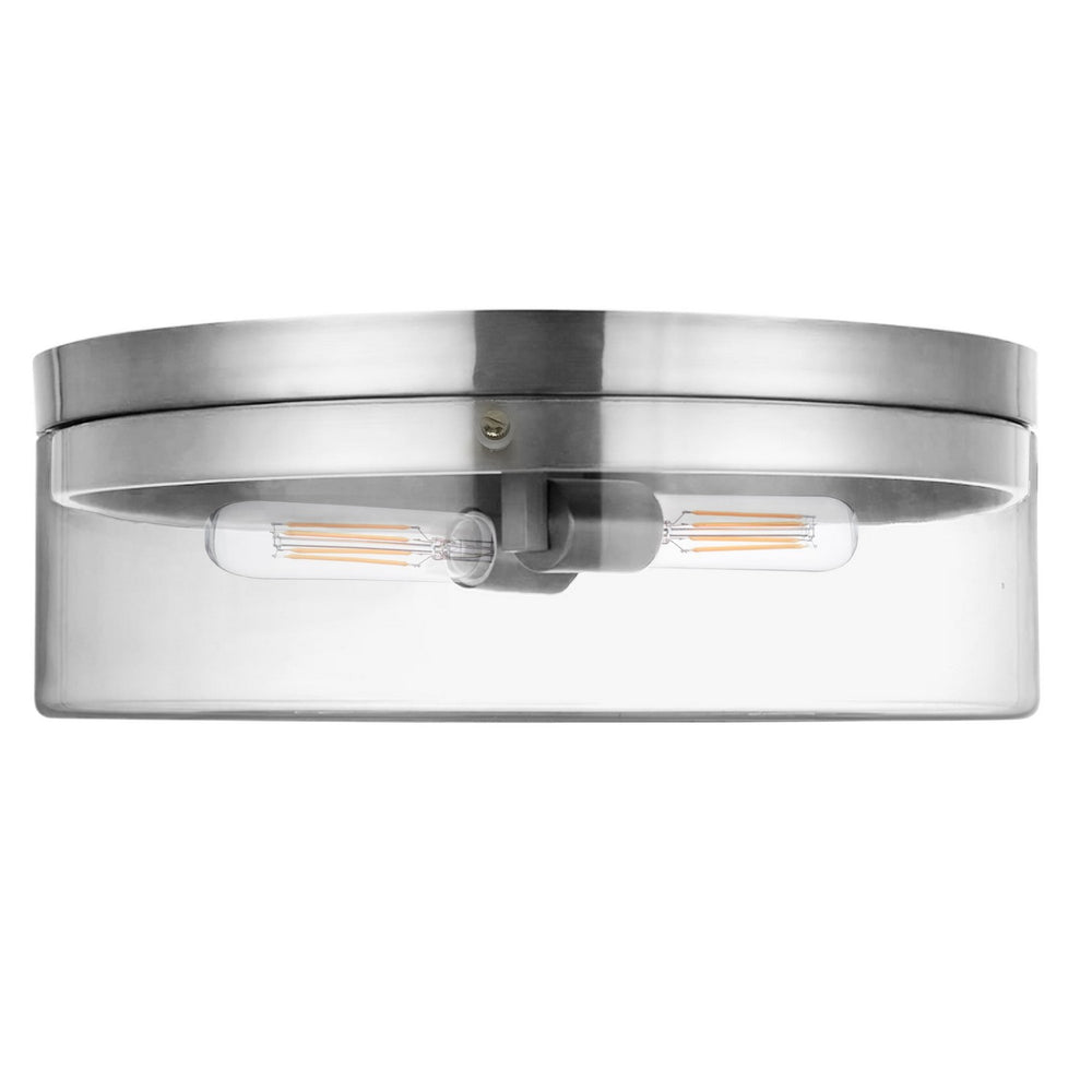 Dainolite Canada - Two Light Flush Mount - Fiona - Polished Chrome- Union Lighting Luminaires Decor