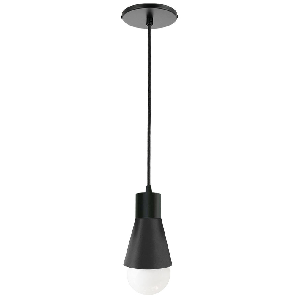 Dainolite Canada - One Light Pendant - Fortuna - Matte Black- Union Lighting Luminaires Decor