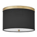 Dainolite Canada - Two Light Flush Mount - Frederica - Black- Union Lighting Luminaires Decor