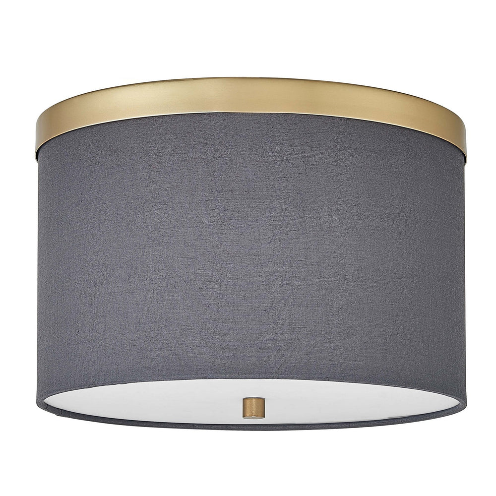 Dainolite Canada - Two Light Flush Mount - Frederica - Grey- Union Lighting Luminaires Decor