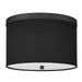 Dainolite Canada - Two Light Flush Mount - Frederica - Black- Union Lighting Luminaires Decor