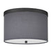 Dainolite Canada - Two Light Flush Mount - Frederica - Grey- Union Lighting Luminaires Decor