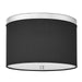 Dainolite Canada - Two Light Flush Mount - Frederica - Black- Union Lighting Luminaires Decor