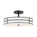Dainolite Canada - Two Light Semi-Flush Mount - Fulvia - Matte Black- Union Lighting Luminaires Decor