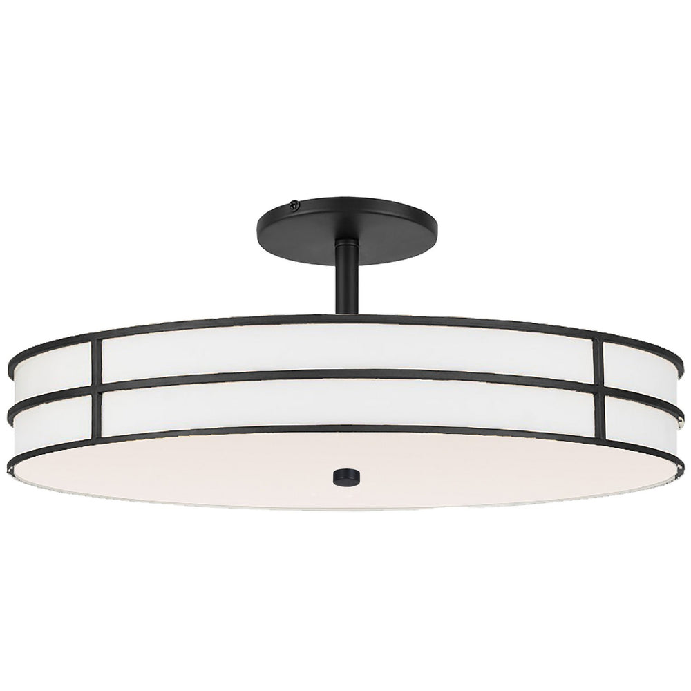 Dainolite Canada - Three Light Semi-Flush Mount - Fulvia - Matte Black- Union Lighting Luminaires Decor