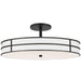 Dainolite Canada - Three Light Semi-Flush Mount - Fulvia - Matte Black- Union Lighting Luminaires Decor