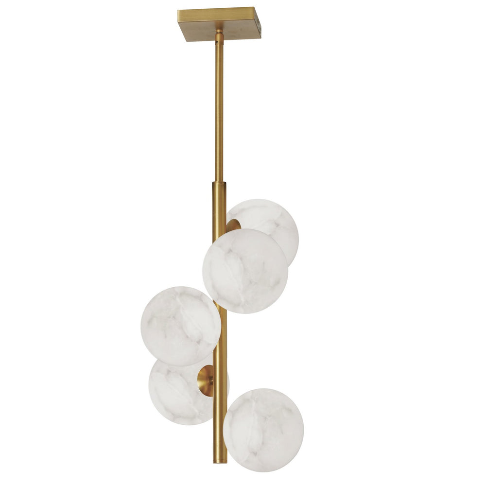Dainolite Canada - Five Light Pendant - Giovanna - Alabaster- Union Lighting Luminaires Decor