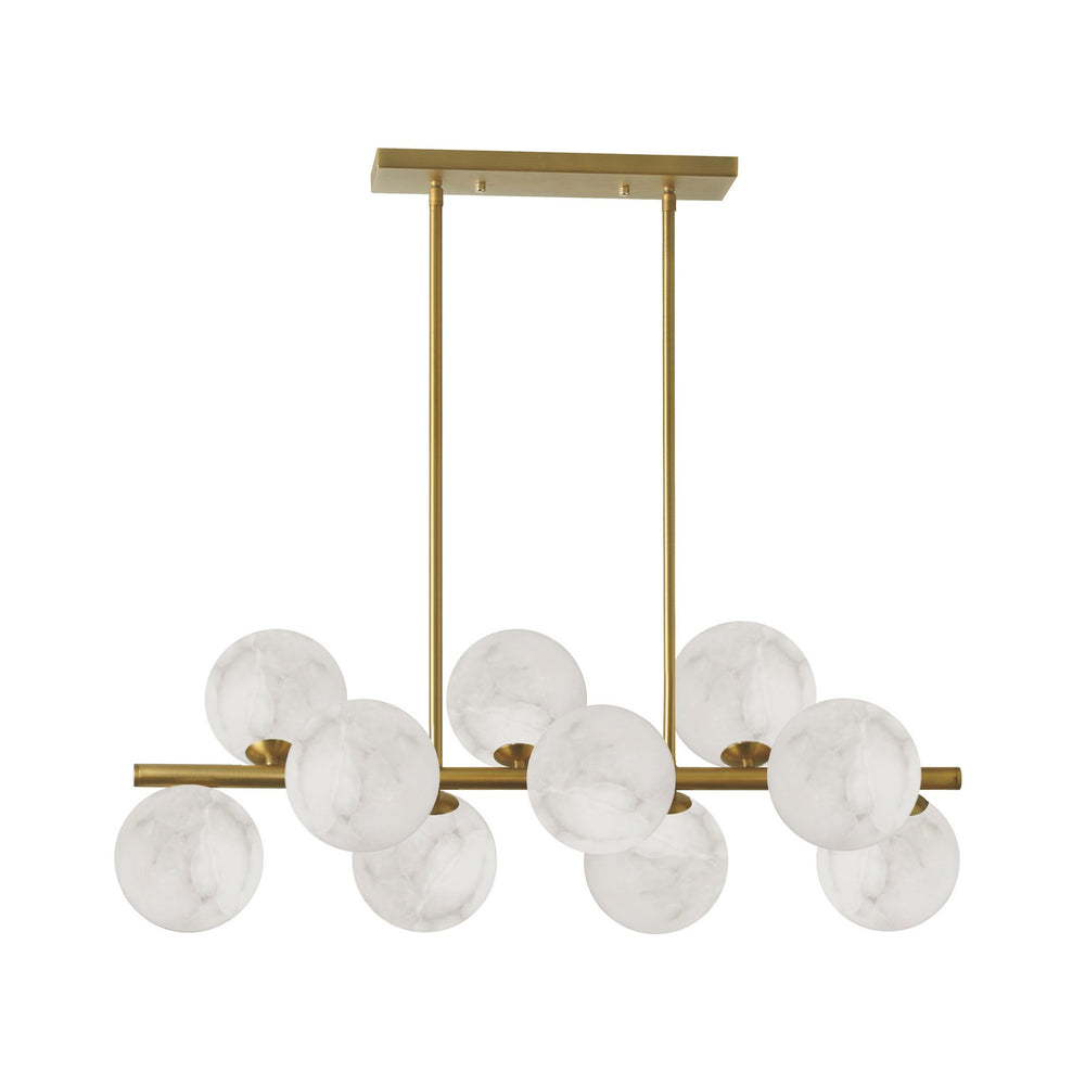 Dainolite Canada - Ten Light Pendant - Giovanna - Alabaster- Union Lighting Luminaires Decor