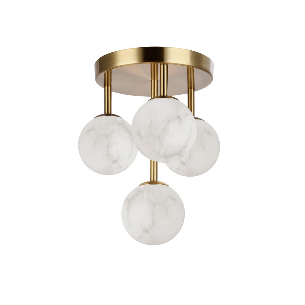 Dainolite Canada - Four Light Flush Mount - Giovanna - Alabaster- Union Lighting Luminaires Decor
