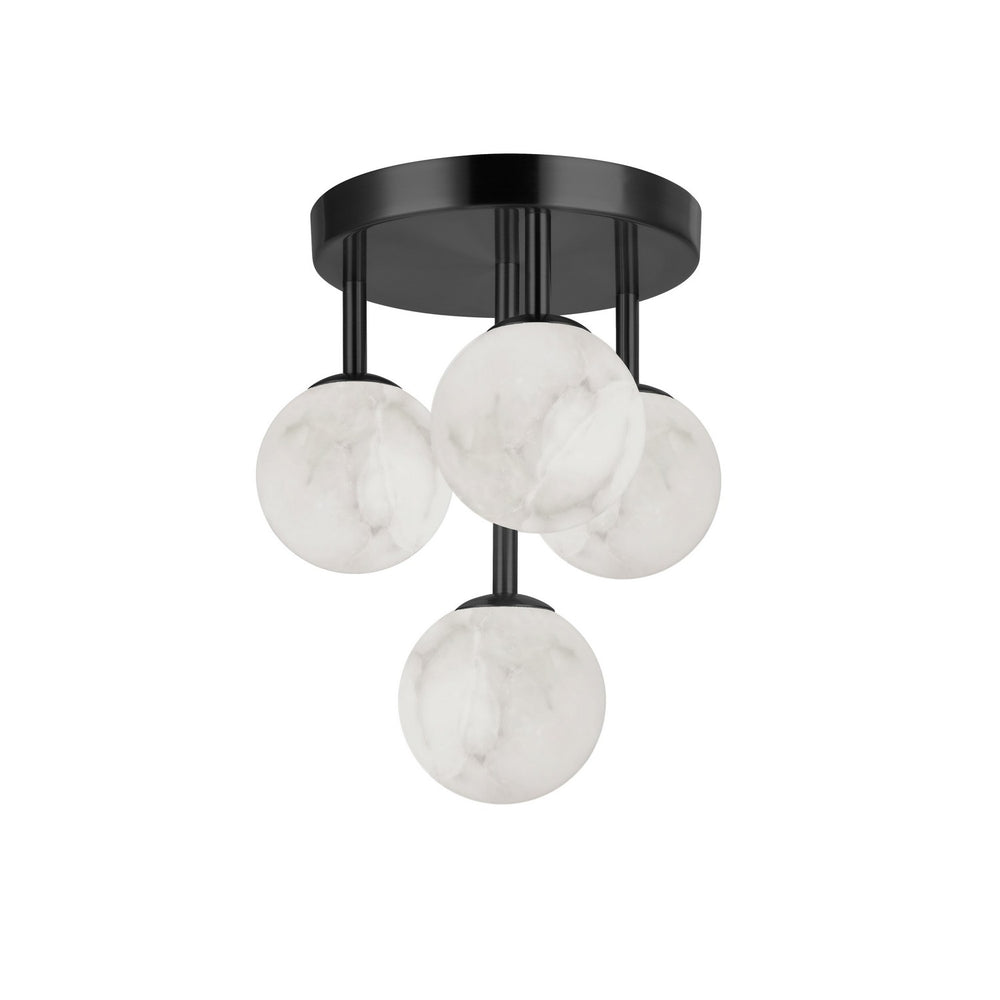 Dainolite Canada - Four Light Flush Mount - Giovanna - Alabaster- Union Lighting Luminaires Decor