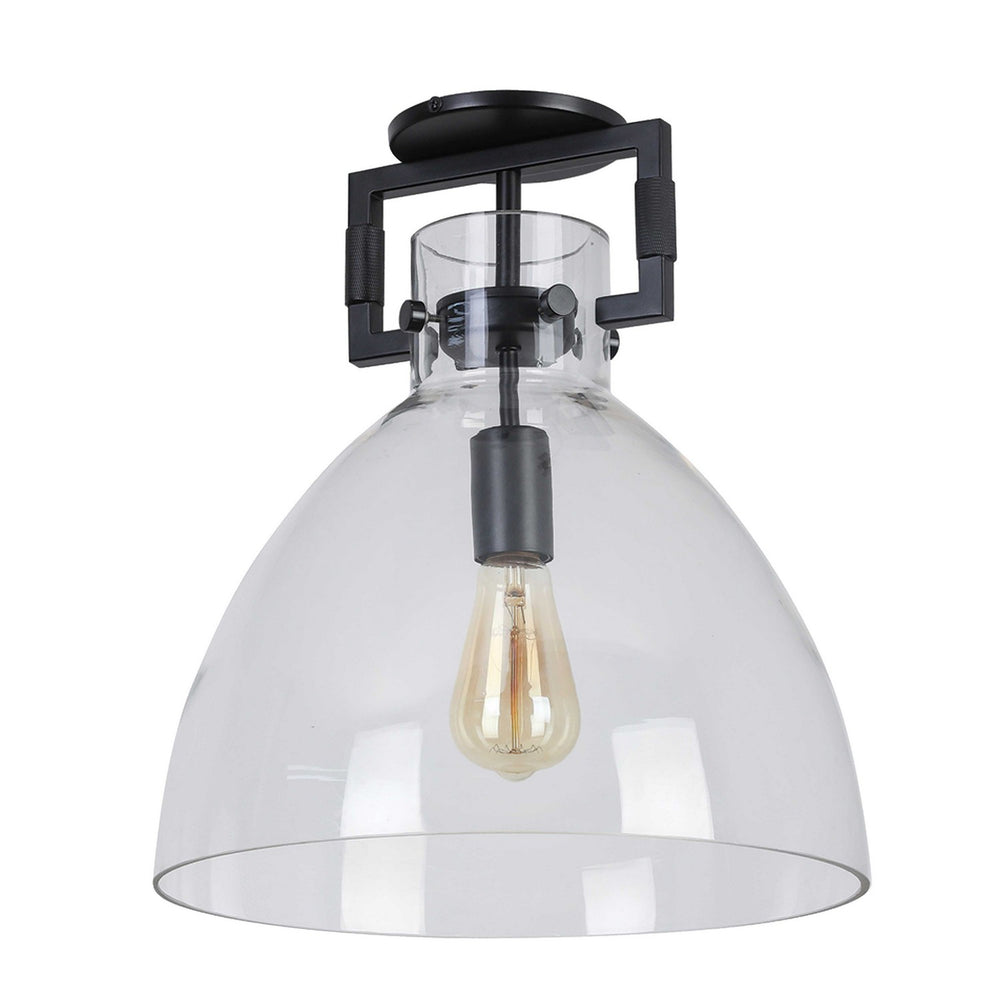 Dainolite Canada - One Light Semi Flush Mount - Liberty - Clear- Union Lighting Luminaires Decor