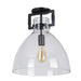 Dainolite Canada - One Light Semi Flush Mount - Liberty - Clear- Union Lighting Luminaires Decor