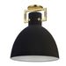 Dainolite Canada - One Light Semi Flush Mount - Liberty - Matte Black- Union Lighting Luminaires Decor