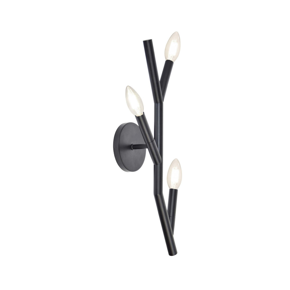 Dainolite Canada - Three Light Wall Sconce - Morgan - Matte Black- Union Lighting Luminaires Decor