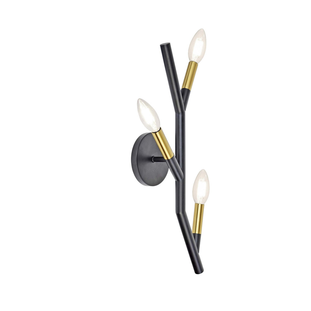 Dainolite Canada - Three Light Wall Sconce - Morgan - Matte Black- Union Lighting Luminaires Decor