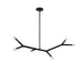 Dainolite Canada - Six Light Pendant - Morgan - Matte Black- Union Lighting Luminaires Decor