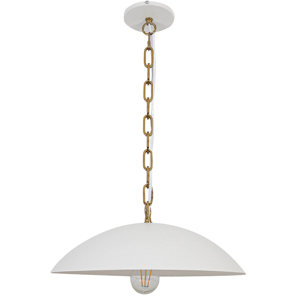Dainolite Canada - One Light Pendant - Ofelia - Matte White- Union Lighting Luminaires Decor