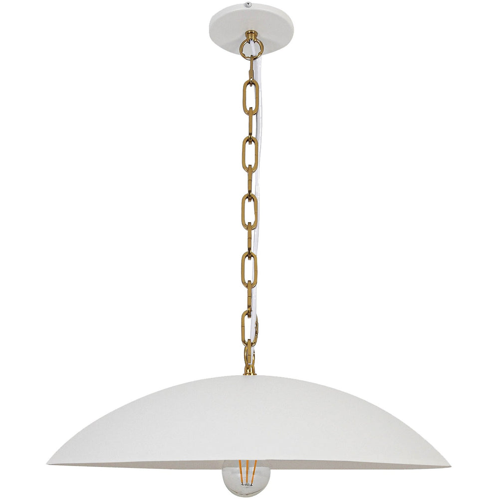 Dainolite Canada - One Light Pendant - Ofelia - Matte White- Union Lighting Luminaires Decor