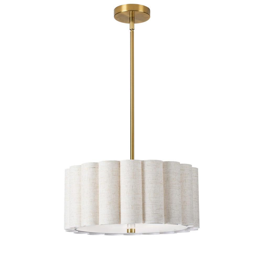 Dainolite Canada - Three Light Pendant - Pacifica - Flax- Union Lighting Luminaires Decor