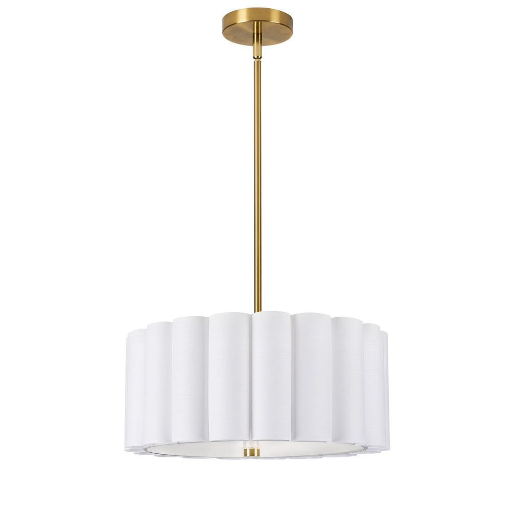 Dainolite Canada - Three Light Pendant - Pacifica - White- Union Lighting Luminaires Decor