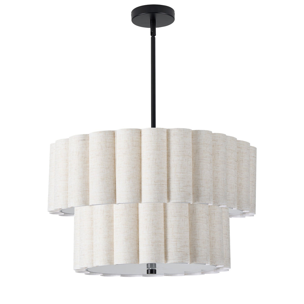 Dainolite Canada - Four Light Pendant - Pacifica - Flax- Union Lighting Luminaires Decor