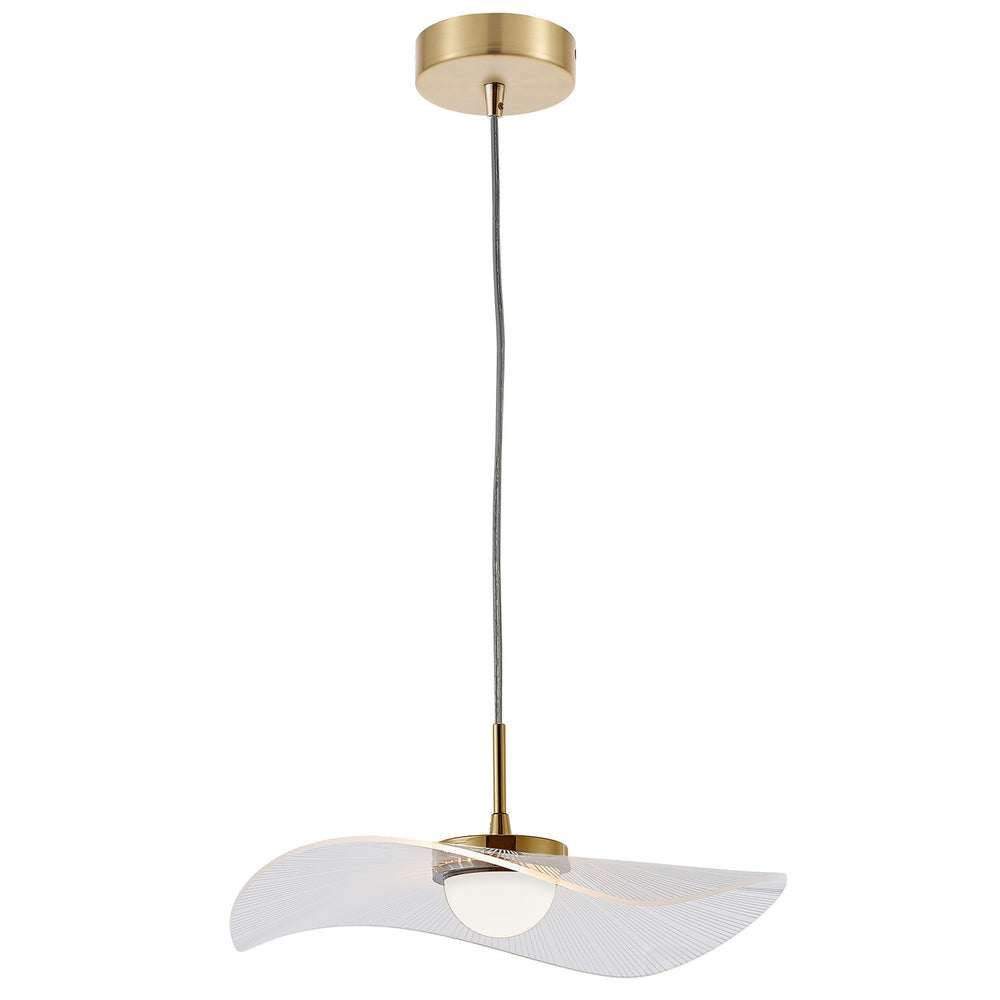 Dainolite Canada - One Light Pendant - Percival - Clear & White- Union Lighting Luminaires Decor