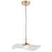 Dainolite Canada - One Light Pendant - Percival - Clear & White- Union Lighting Luminaires Decor
