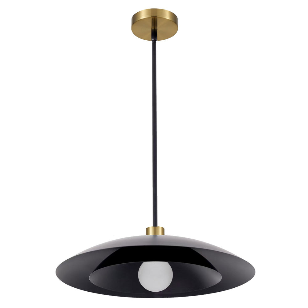 Dainolite Canada - One Light Pendant - Pima - Matte Black- Union Lighting Luminaires Decor