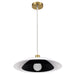 Dainolite Canada - One Light Pendant - Pima - Matte White & Matte Black- Union Lighting Luminaires Decor