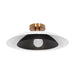 Dainolite Canada - One Light Semi-Flush Mount - Pima - Matte White & Matte Black- Union Lighting Luminaires Decor