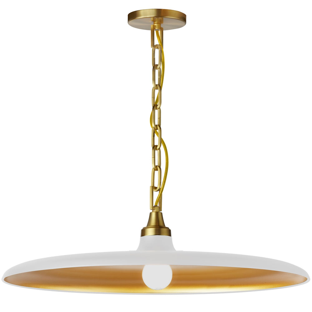 Dainolite Canada - One Light Pendant - Quentin - Matte White- Union Lighting Luminaires Decor