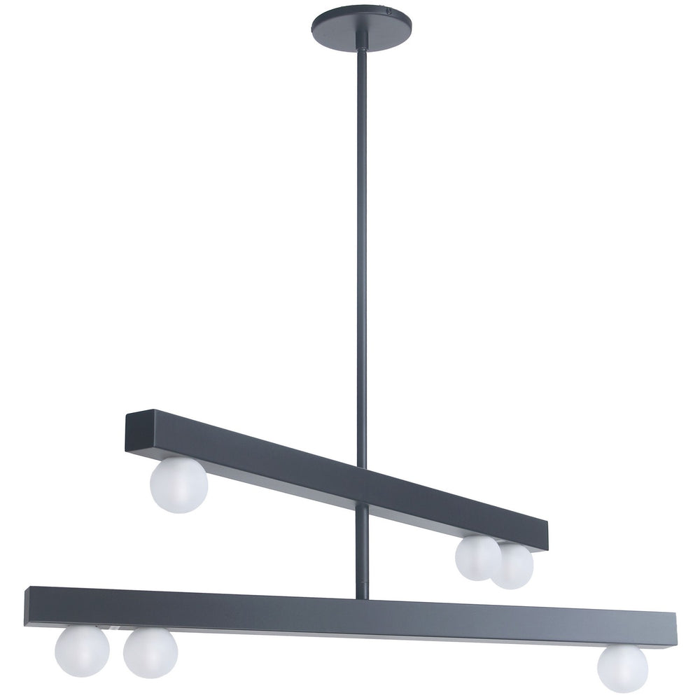 Dainolite Canada - Six Light Chandelier - Raleigh - Matte Black- Union Lighting Luminaires Decor