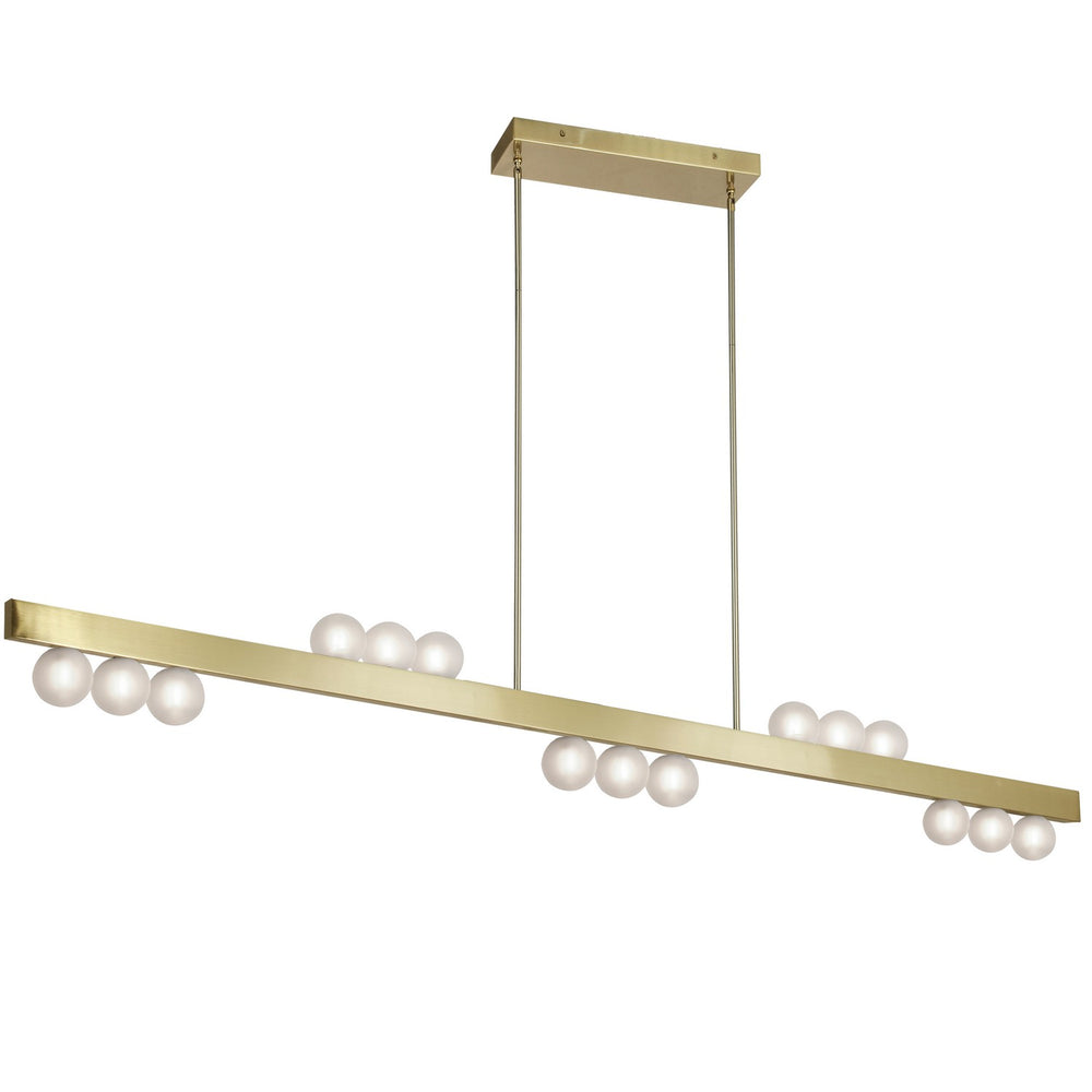 Dainolite Canada - 15 Light Pendant - Raleigh - Aged Brass- Union Lighting Luminaires Decor